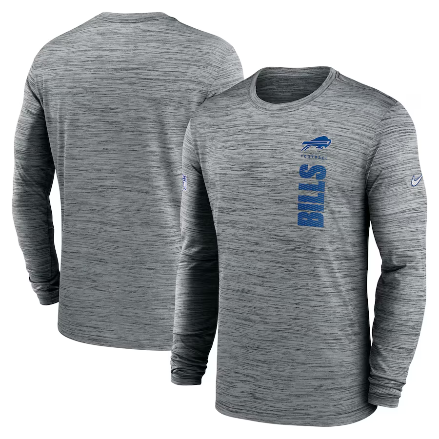 Men Buffalo Bills grey 2024 Nike NFL long sleeve t shirts